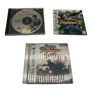 Virtua‎ Fighter, Virtua Fighter 2 & Virtua Fighter Remix Lot Sega Saturn TESTED